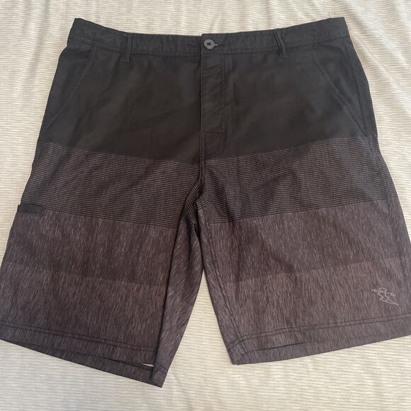 Da Hui Hybrid Collection Black Board Shorts Men’s Size 38 - Picture 1 of 7